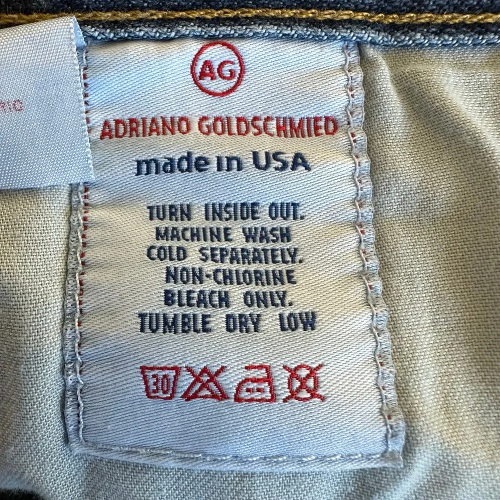 AG Adriano Goldschmied The Brave  Straight Leg Jeans Blue Mens Made in USA‎